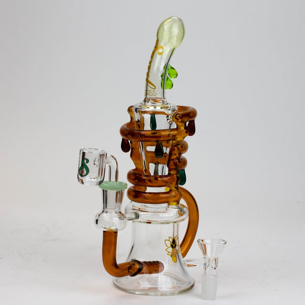 SOUL Glass 9.5" 2-in-1 Recycler Bong/Rig - Glasss Station
