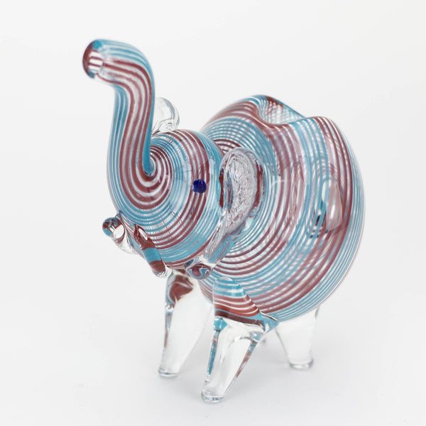 Standing XL Elephant Glass Hand Pipe - Glasss Station