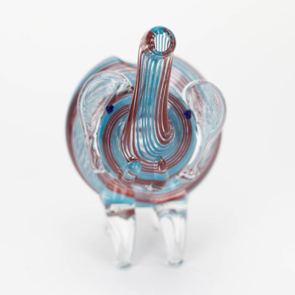 Standing XL Elephant Glass Hand Pipe - Glasss Station