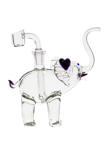 Stratus Glass Elephant with Quartz Banger - Glasss Station
