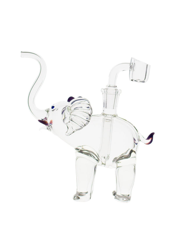 Stratus Glass Elephant with Quartz Banger - Glasss Station