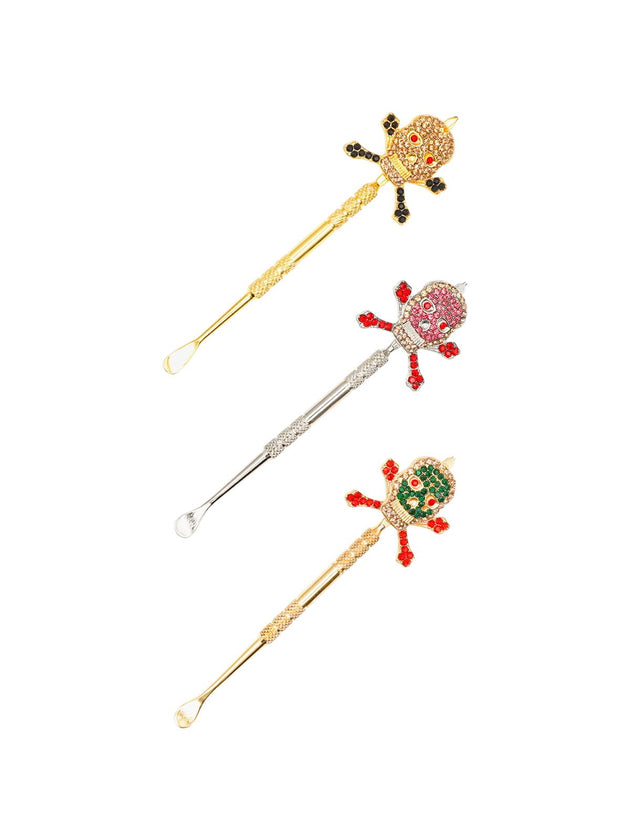 Studded Metal Dabber "Skull" - Glasss Station