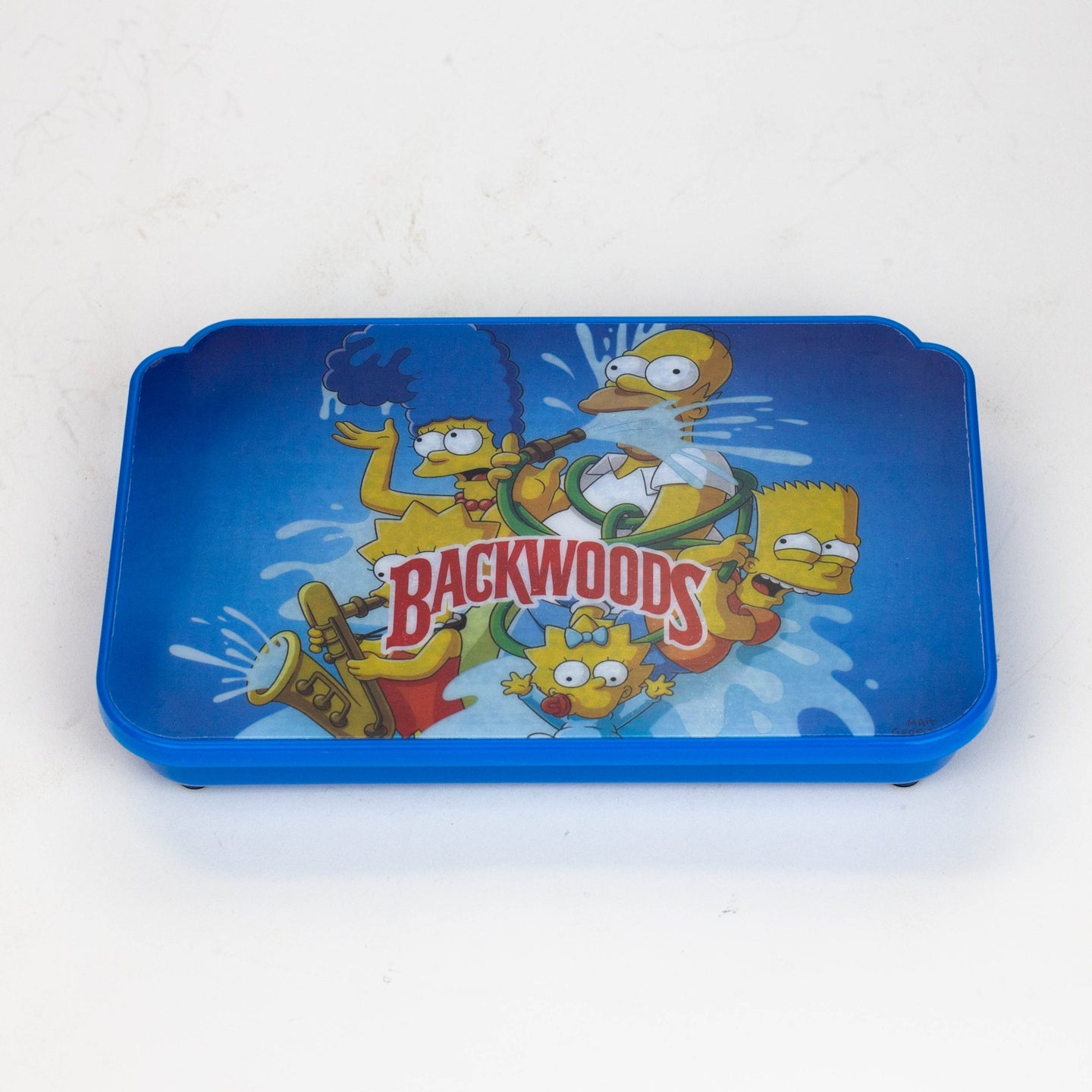 The Cartoon Rechargeable LED Rolling Tray with Lid - Glasss Station
