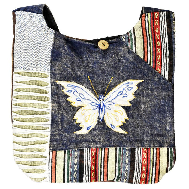 ThreadHeads Butterfly Patchwork Sling Bag - Glasss Station