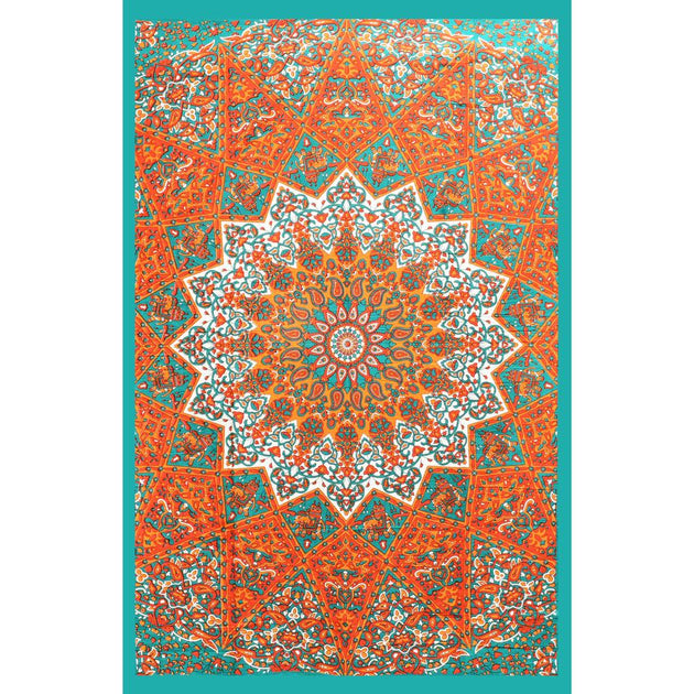 ThreadHeads Elephants Sunburst Mandala Tapestry - Glasss Station