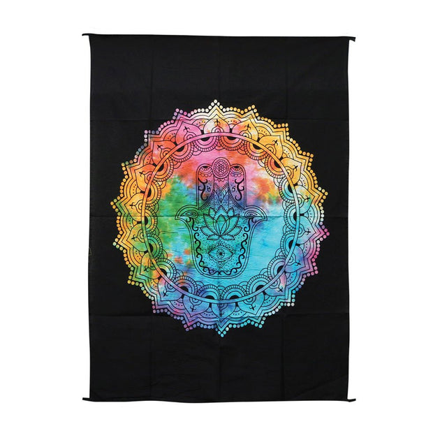 ThreadHeads Hamsa Hand Tie Dyed Wall Hanging - Glasss Station