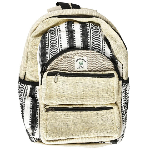 ThreadHeads Hemp Black & White Backpack - Glasss Station