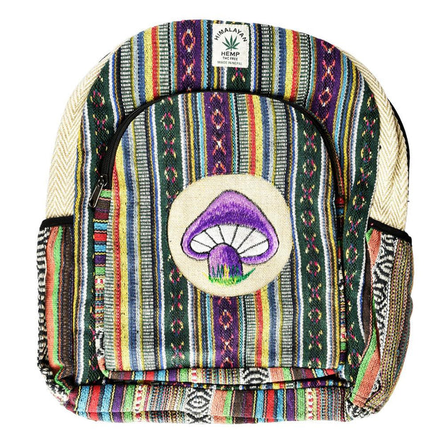 ThreadHeads Hemp Funky Mushroom Backpack - Glasss Station