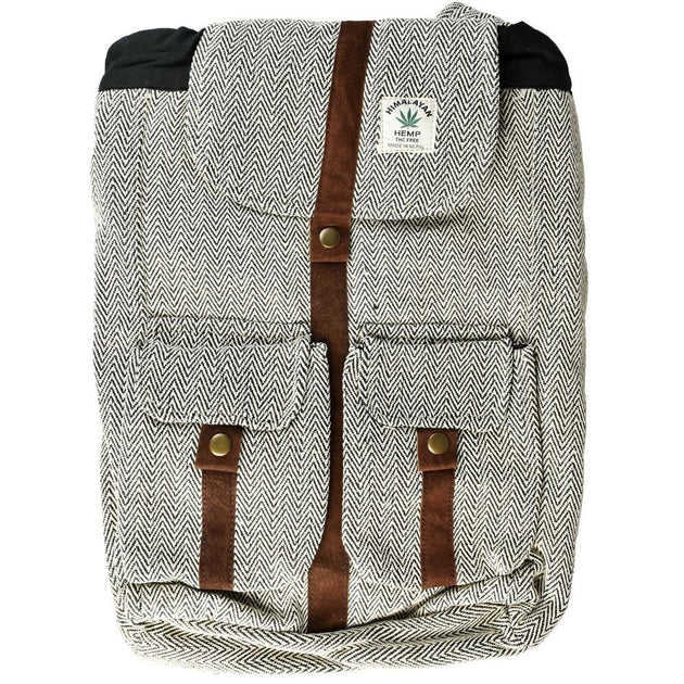 ThreadHeads Hemp Suede Trimmed Backpack - Glasss Station