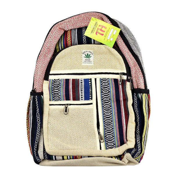 ThreadHeads Himalayan Hemp Multi-Stripe Backpack - Glasss Station