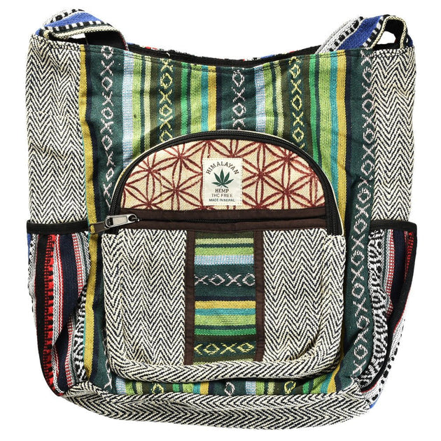 ThreadHeads Multi-Pattern Zippered Shoulder Bag - Glasss Station