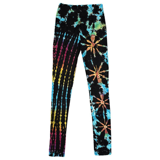 ThreadHeads Night City Lights Tie-Dye Rayon Leggings - Glasss Station