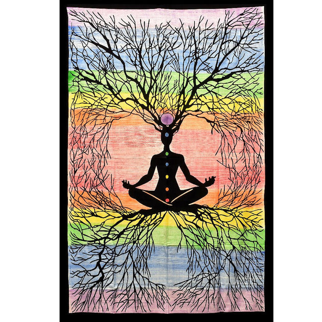ThreadHeads Rooted Chakra Meditation Tapestry - Glasss Station