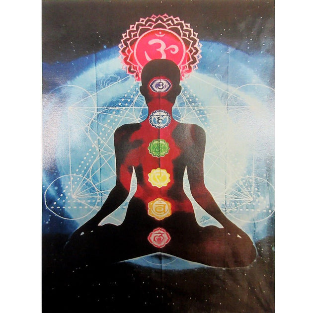 ThreadHeads Spiritual Meditation Chakra Tapestry - Glasss Station