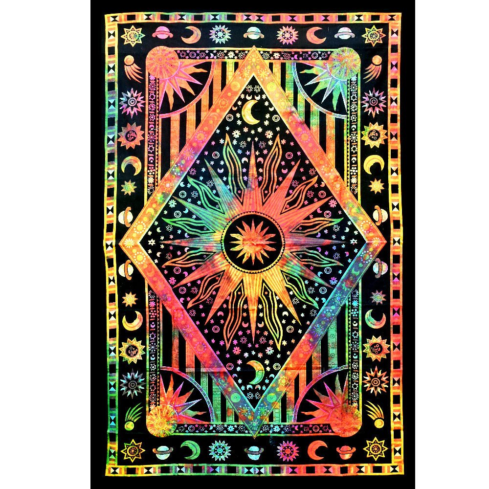 ThreadHeads Tie-Dye Center of the Universe Tapestry - Glasss Station