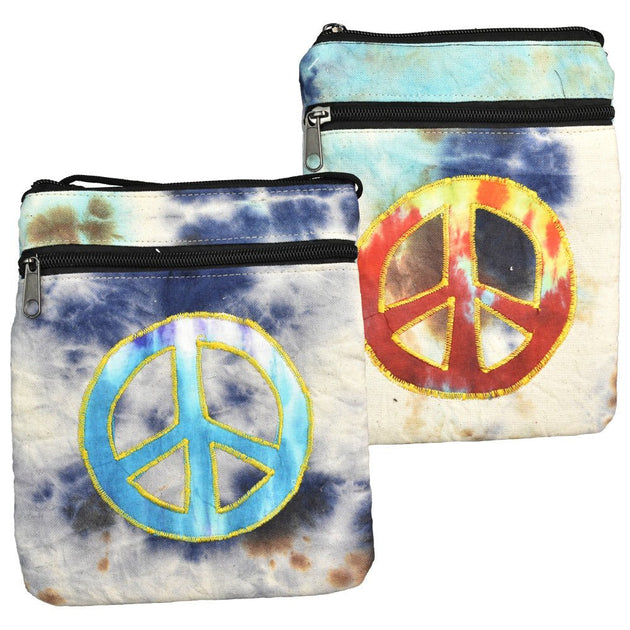 ThreadHeads Tie-Dye Peace String Strap Bag - Glasss Station