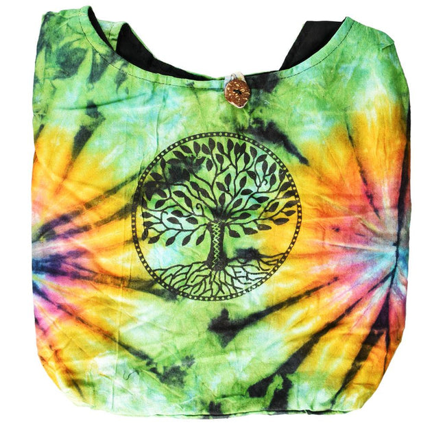 ThreadHeads Tree of Life Tie-Dye Sling Bag - Glasss Station
