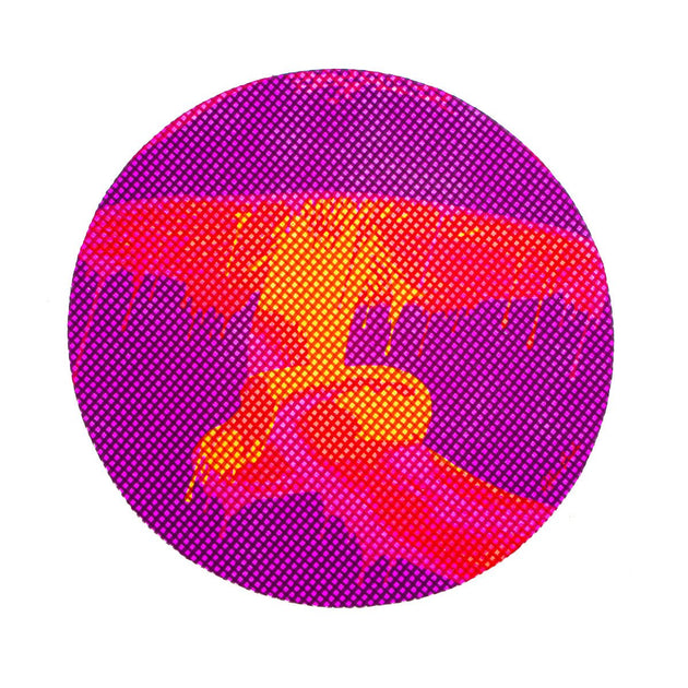 Trippy Mushroom 5" Dab Mat - Glasss Station