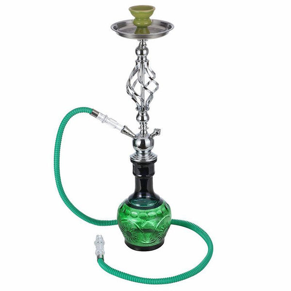 Twisted Wrought Iron 25" Hookah - Glasss Station