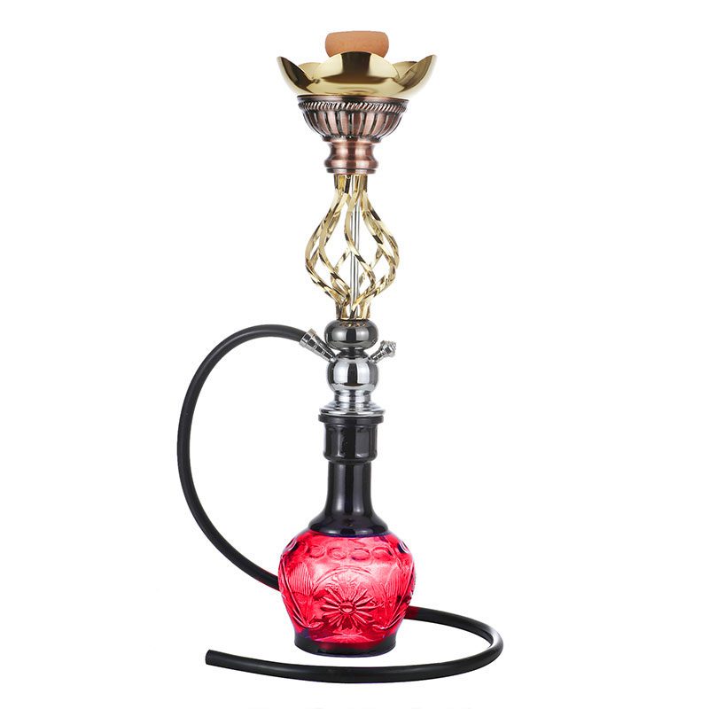 Twisted Wrought Iron 27" Hookah - Glasss Station