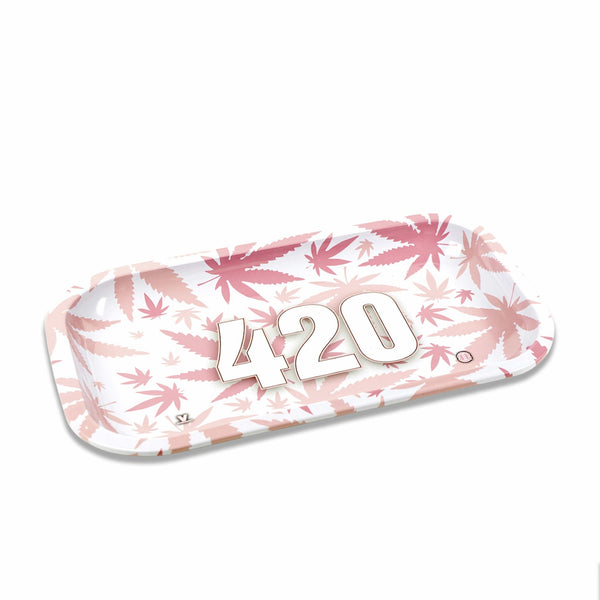V Syndicate 420 Pink Metal Rollin' Tray - Glasss Station