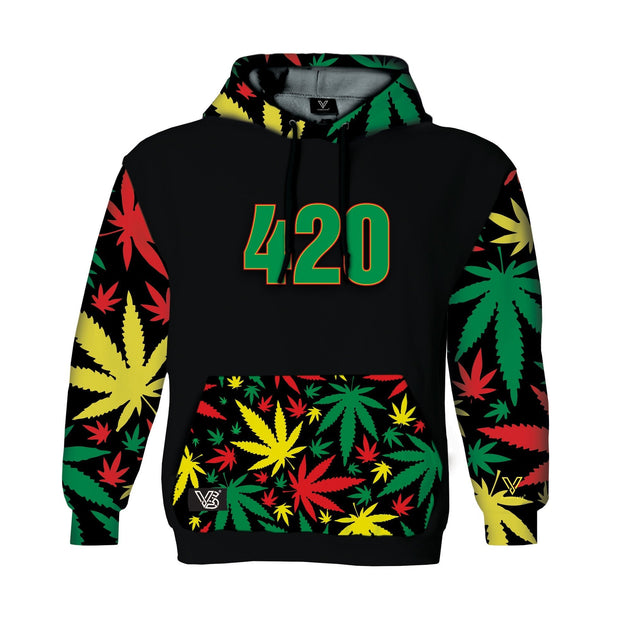 V Syndicate 420 Rasta Hoodie - Glasss Station