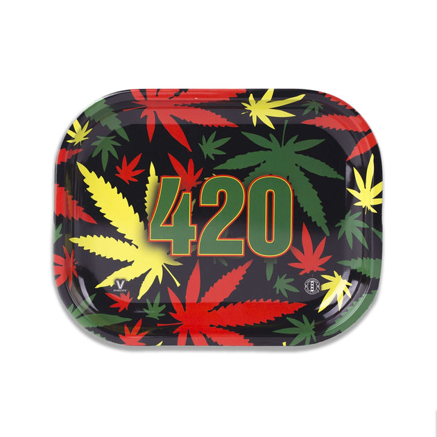 V Syndicate 420 Rasta Metal Rollin' Tray - Glasss Station