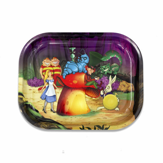 V Syndicate Alice Mushroom Metal Rollin' Tray - Glasss Station