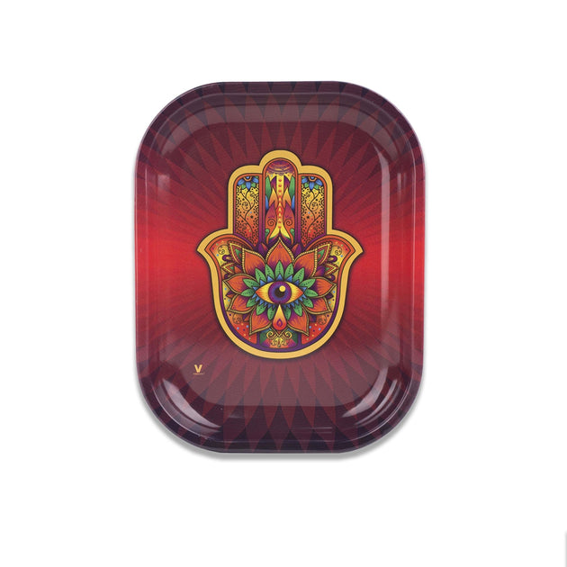 V Syndicate Hamsa Red Metal Tray - Glasss Station
