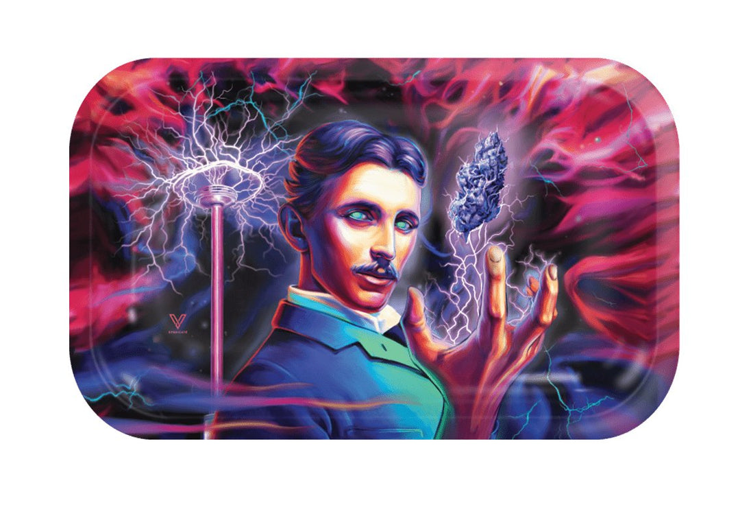 V Syndicate High Voltage Metal Rollin' Tray - Glasss Station