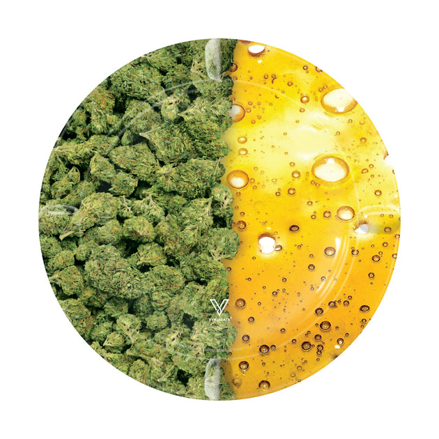 V Syndicate Oil and Buds Blazin' Ashtray Metal - Glasss Station