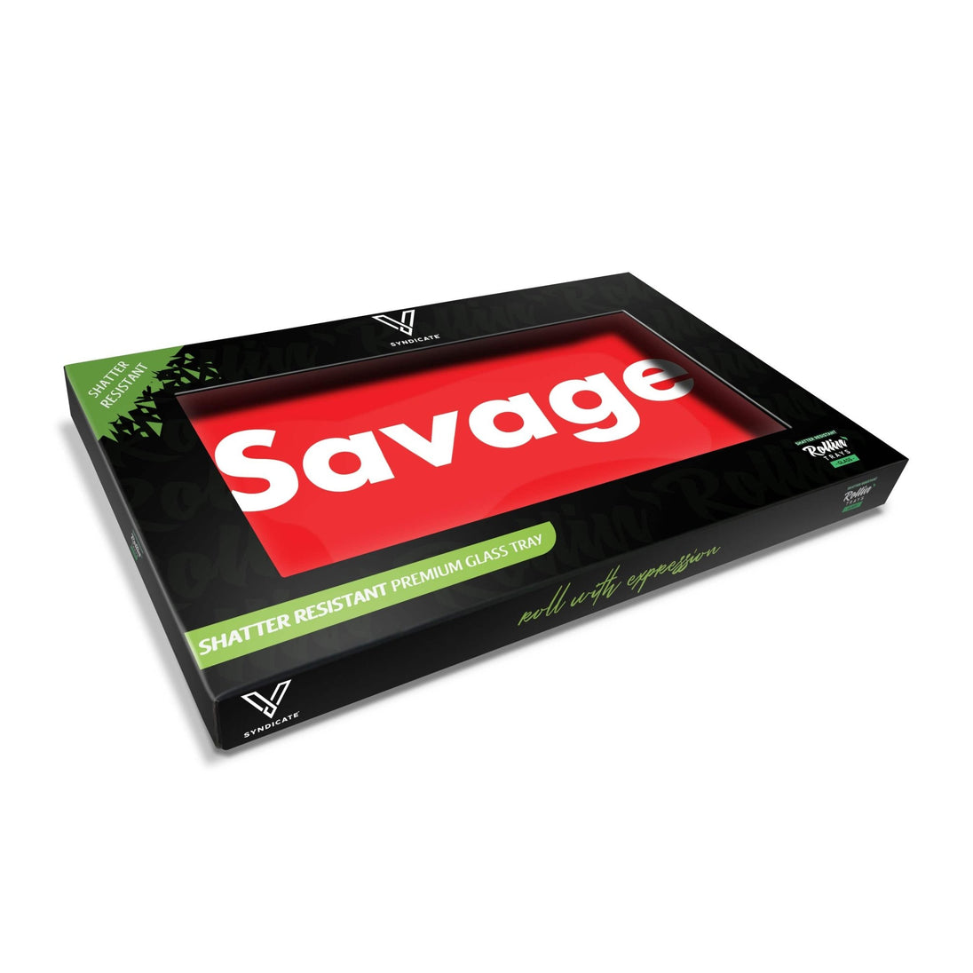 V Syndicate Savage Glass Rollin' Tray - Glasss Station