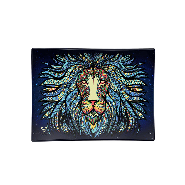 V Syndicate Tribal Lion Glass Rollin' Tray - Glasss Station
