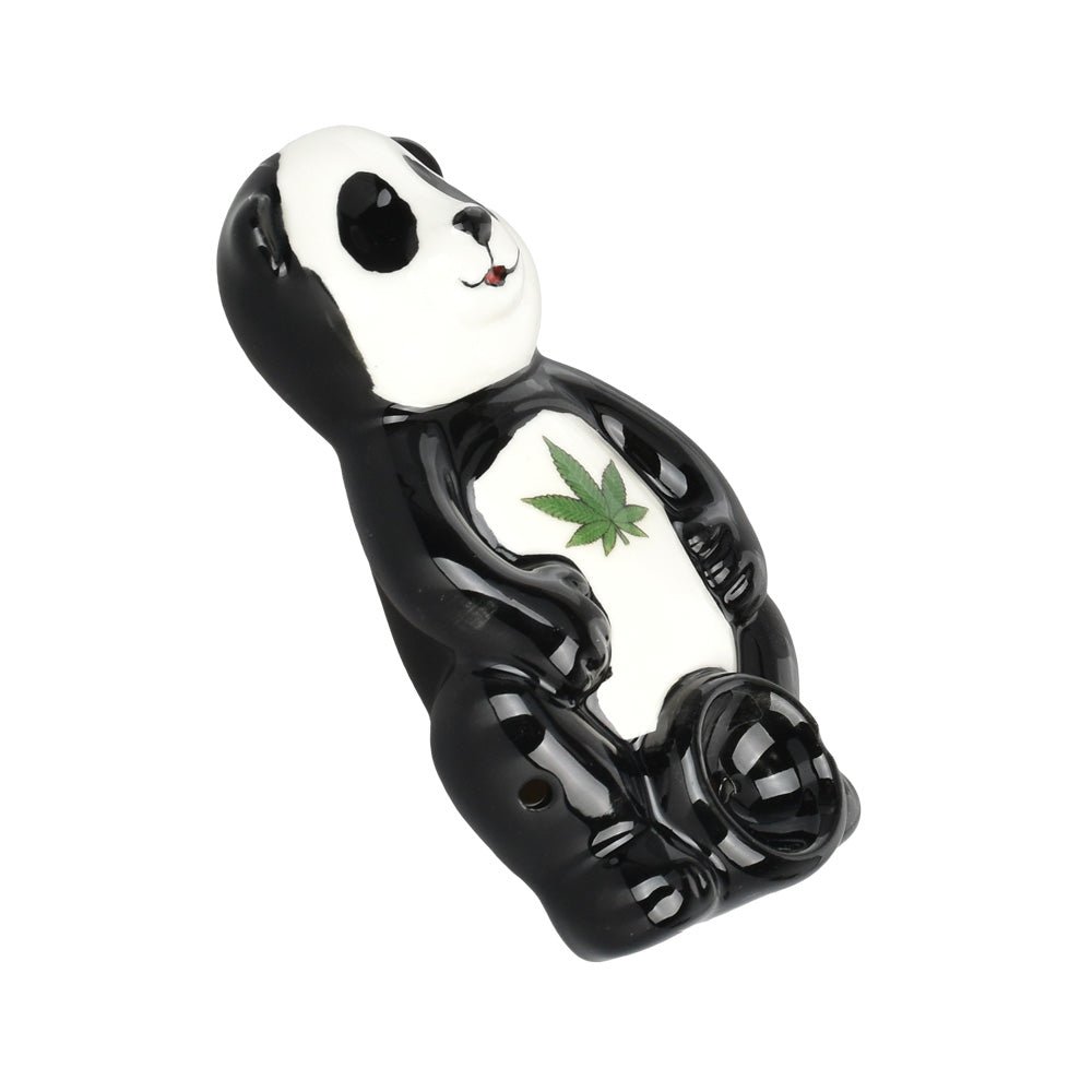 Wacky Bowlz Panda Ceramic 4" Hand Pipe - Glasss Station