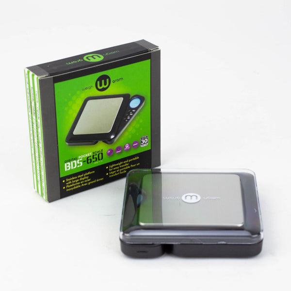 Weigh Gram - Digital Pocket Scale BDS 650 - Glasss Station