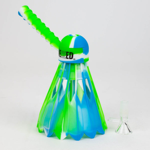 WENEED®- 12" Silicone Badminton Birdie Water Pipe - Glasss Station