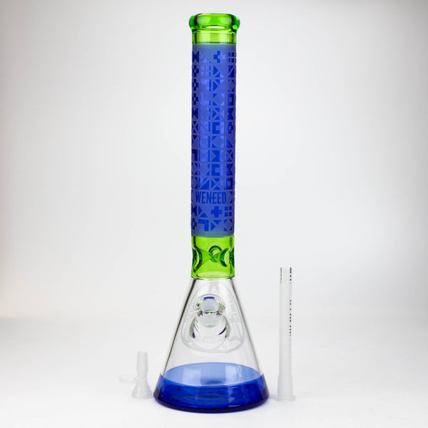 WENEED®-18" 7mm Cipher Text Beaker - Glasss Station