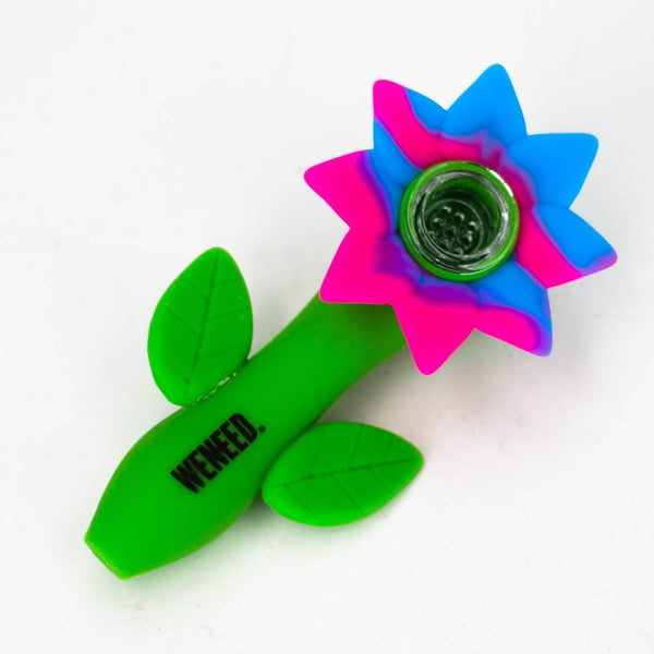 Weneed | 4.5" Flower Silicone Hand Pipe - Glasss Station