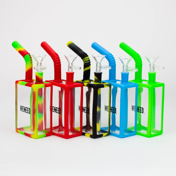 WENEED®- 8" Silicone Juice Box Bubbler - Glasss Station