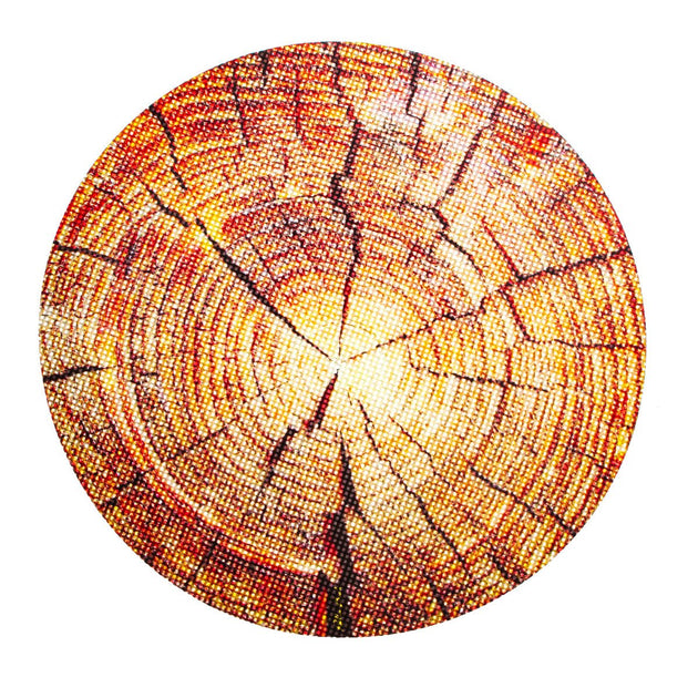 Wood Grain 8" Dab Mat - Glasss Station