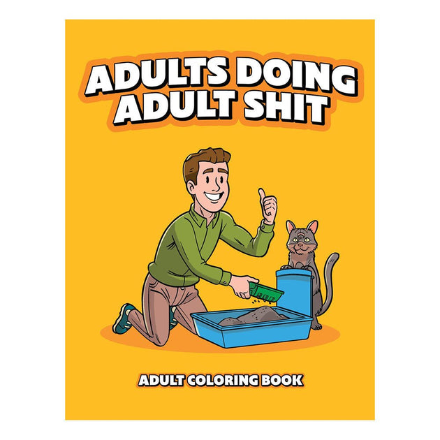 Wood Rocket Adults Doing Adult Shit Adult Coloring Book - Glasss Station