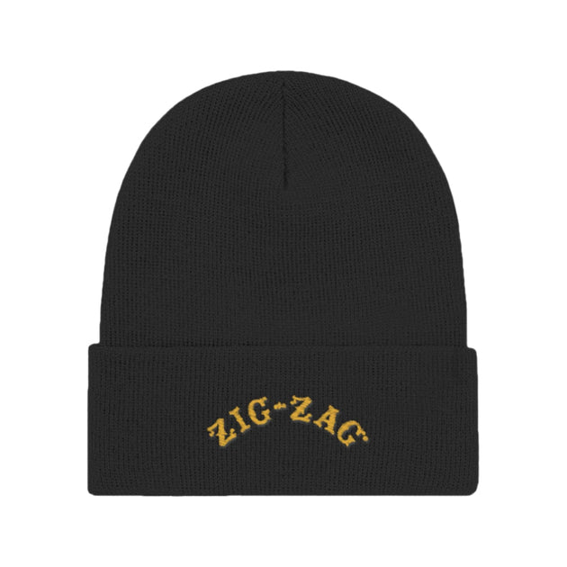 Zig Zag Embroidered Logo Beanie Cap - Glasss Station